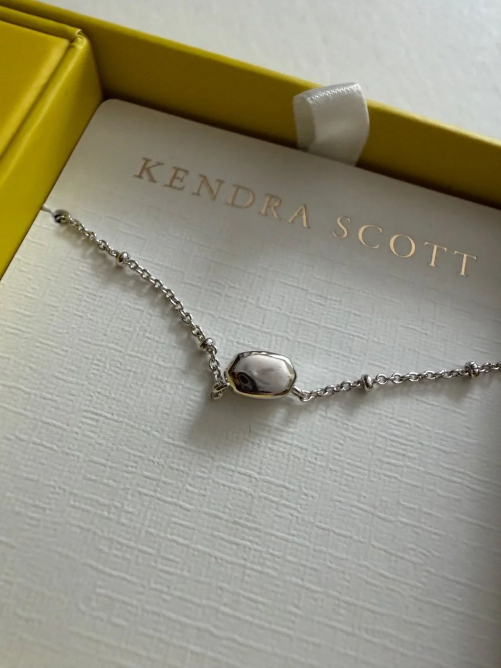 KENDRA SCOTT Elisa Gold Mother of Pearl Necklace Gift Set of 2, NIB